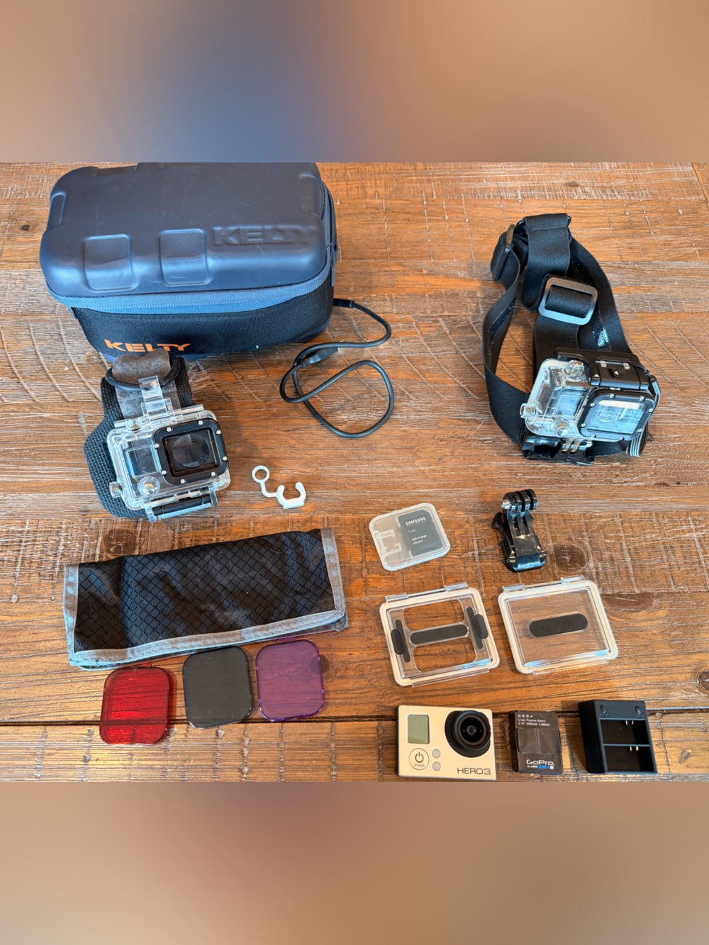 GoPro HERO 3 Accessories Bundle with Black Carrying Case